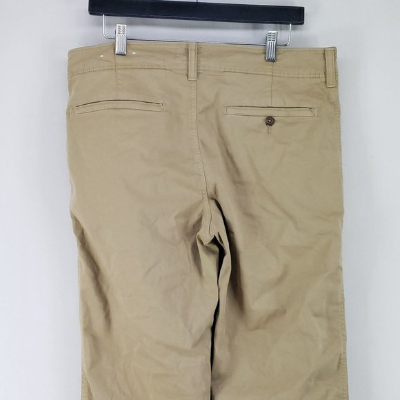 American Eagle Original Straight Chino Pants Men's Size 33/32 Tan - Picture 4 of 10